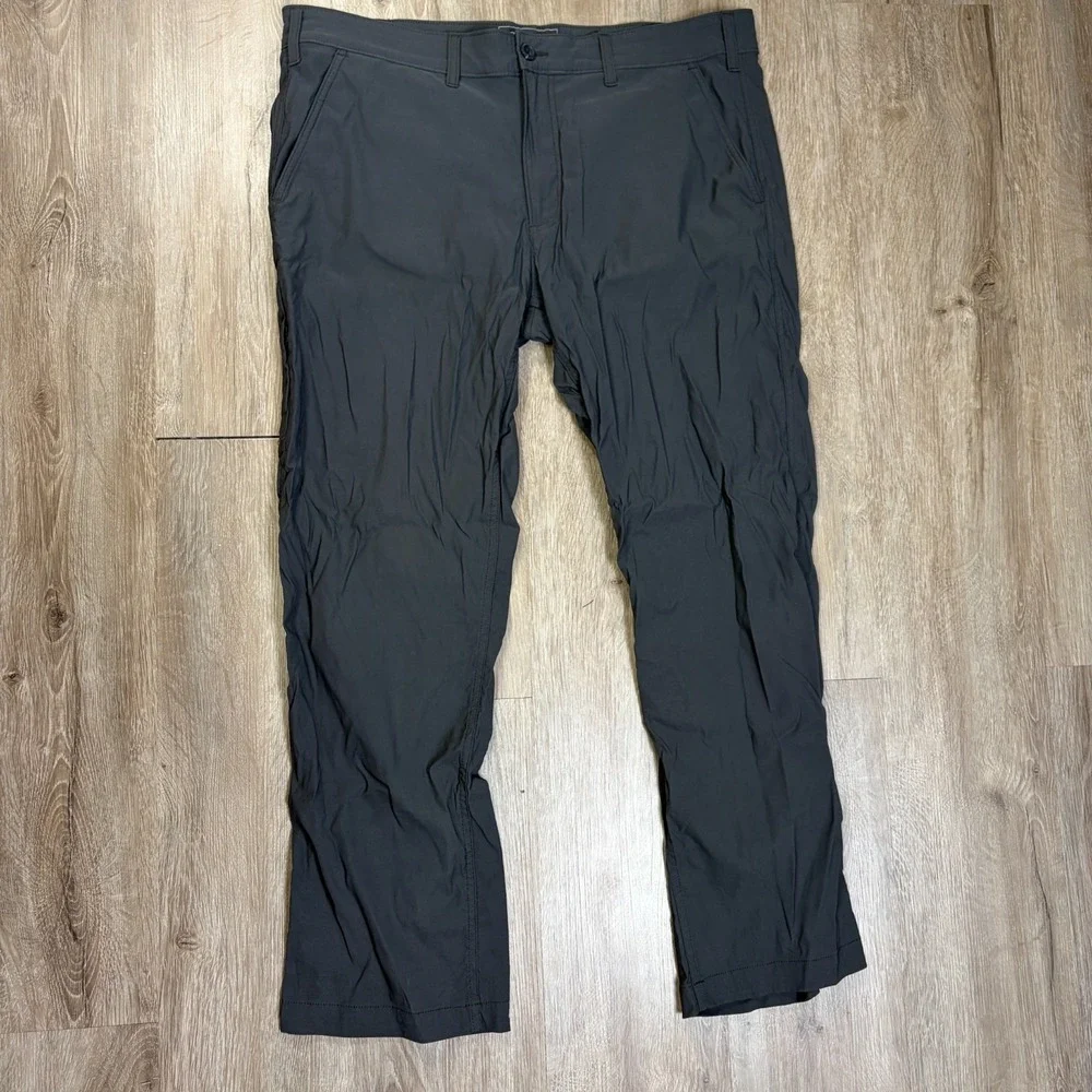 Eddie Bauer Travex Pants Gray Mens 38x30 Hiking Outdoors Nylon Straight